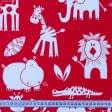 Ткани портьерные ткани - Декоративная ткань Манада африка цвет красный
