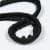 Шнур окантувальний корді / cord колір чорний 10 мм