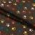Декоративна тканина лонета хелас сліди лап фон коричневий