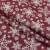 Декоративная новогодняя ткань руакана снежинки фон бордо