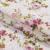 Декоративная ткань лонета флорал / floral цветы мелкие гранат, фон молочный