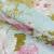 Декоративна тканина лонета флорал / floral квіти рожевий, фон блакитний
