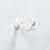Крючок пластиковый веточка цвет бело-молочный 50 мм