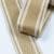 Тесьма двухлицевая полоса раяс карамель, беж 48 мм (25м)