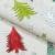 Декоративна новорічна тканина лонета ялинки /x-mas forest фон бежевий