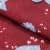 Декоративна новорічна тканина лонета іграшки /acebo серця, фон червоний