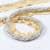 Шнур окантовочный корди цвет серый, молочный, золото 10 мм
