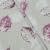 Декоративная ткань поси листья фуксия, розовый