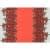 Декоративна новорічна тканина лонета пуансетія / digital print клітинка купон, червоний