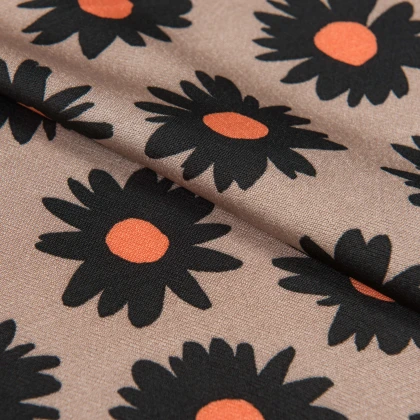 Тканин вискоза, поливискоза - Плательный атлас  AVION принт