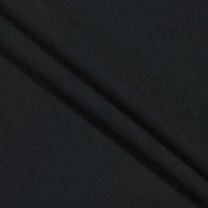 Тканин шерсть, полушерсть - Костюмная MICRO GABARDIN черная