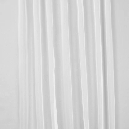 Тканини ненатуральні тканини - Тюль Креп-вуаль молочний з обважнювачем 2