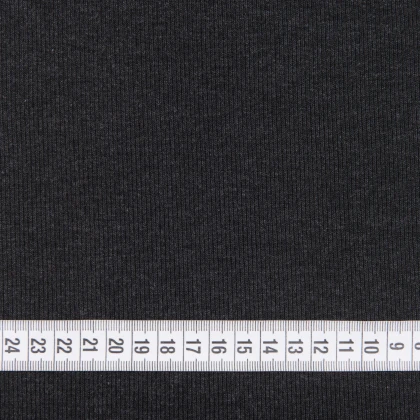 Тканини бавовняні сумішеві - Рібана до футеру антрацитова 3