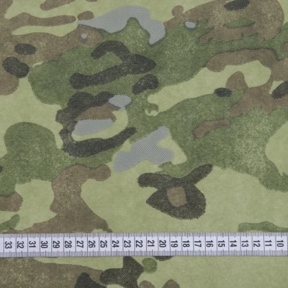 Тканини спанбонд - Спанбонд (ТУ) 70г/м.кв принт мультикам зелений 3