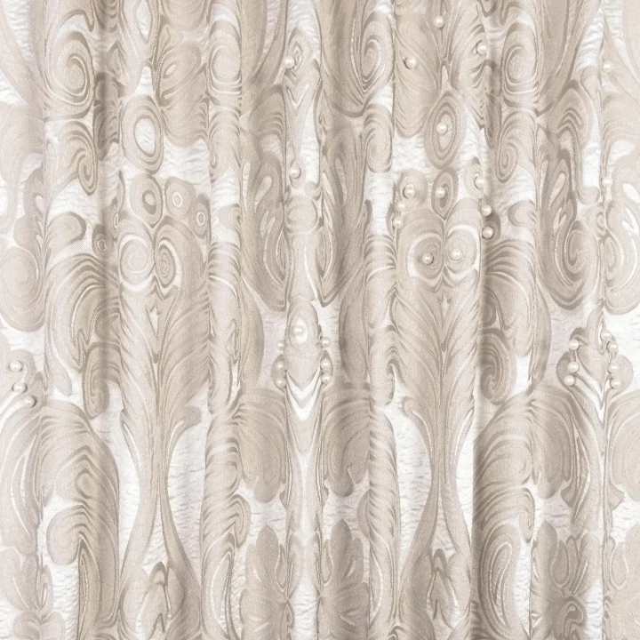 Жакард вензель Перлина бежевий