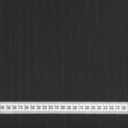 Тканин тк outlet ткани - Костюмная PLANG черная в полоску 3