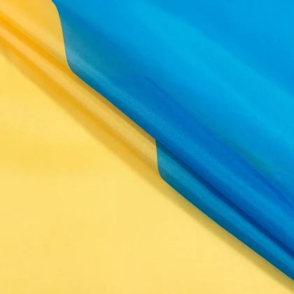 Тканин ненатуральные ткани - Ткань на флаг Украины 190Т желтый/голубой