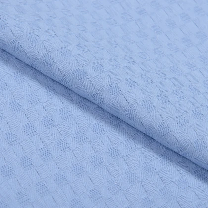 Тканин актуальные цвета по pantone (пантон) - Ткань полотенечная вафельная ТКЧ гладкокрашенная цвет небесный