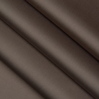 Тканини тк outlet тканини - Котон сатин стрейч темно-бежевий