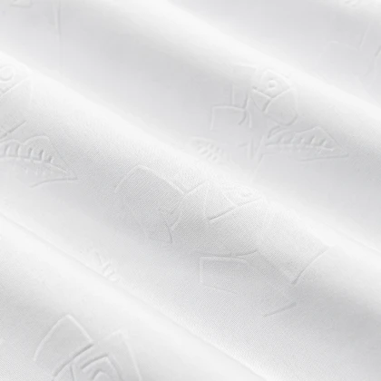 Тканин тк outlet ткани - Микрофибра 3D EMBOSSED  отбеленная