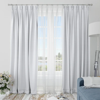 Тканин рогожка - Рогожка Зели белая 4