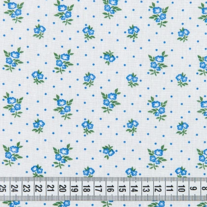 Тканин ситец - Ситец 67-ТКЧ голубой 3
