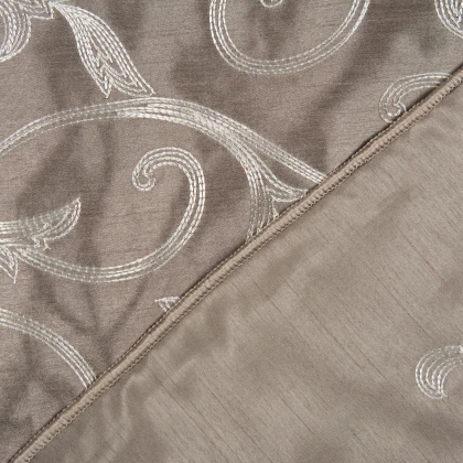 Тканин тк outlet ткани - Тафта вышивка Лира кора дуба-молочный 4