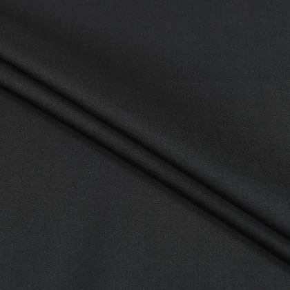 Тканин шерсть, полушерсть - Костюмная HIGH GABARDIN черный