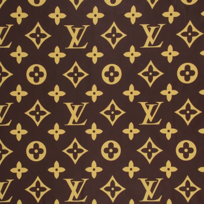 Тканини бавовняні сумішеві - Бязь набивна голд НТ  принт Louis Vuitton 2