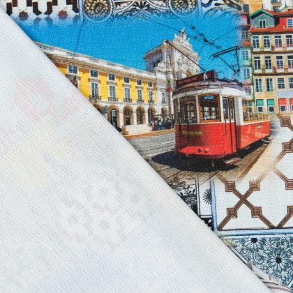Тканин хлопок смесовой - Декоративная ткань лонета Португалия 4