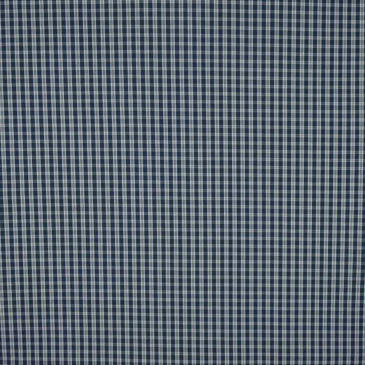 Декоративная ткань Рустикана клеточка т.синяя