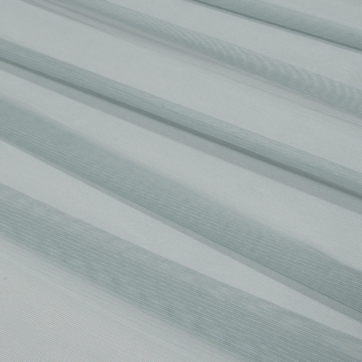 Тюль сетка блеск Анкара цвет лазурь с утяжелителем