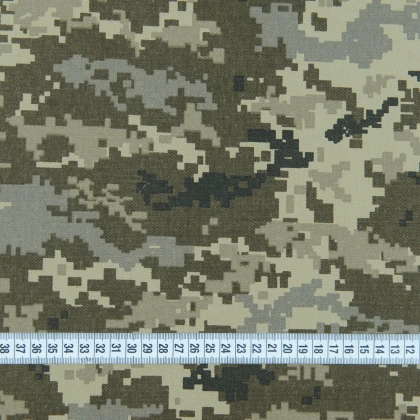 Тканини тканини фабрики тк-чернігів - Саржа ТКЧ камуфльована  піксель ВО 3