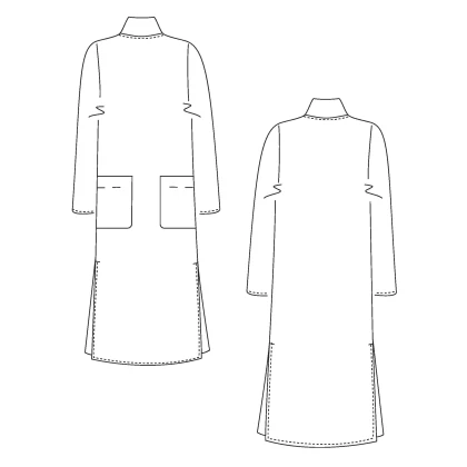 Тканин выкройки/лекала - Выкройка Платье-01 размер XS, S, М, L, XL, XXL 2
