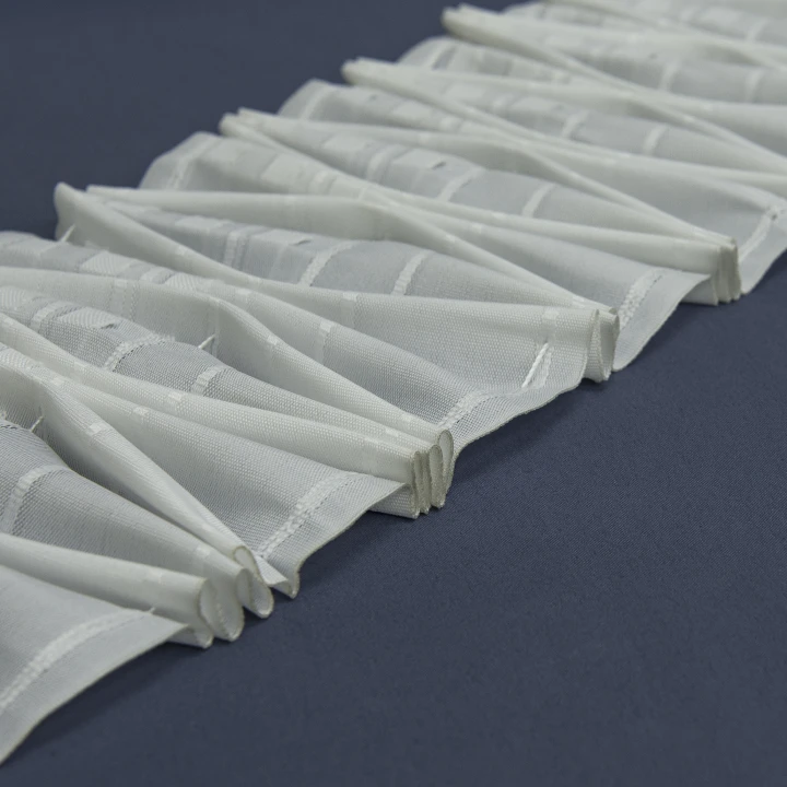 Тесьма шторная Соты 2-ая складка матовая КС-1:3 170мм±0.5мм/50м