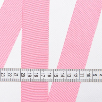 Тканини фурнітура і аксесуари для одягу - Репсова стрічка Грогрен рожева 41 мм /20 м 3