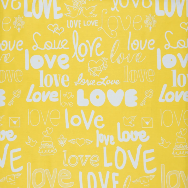 Бязь  набивная голд  DW Love