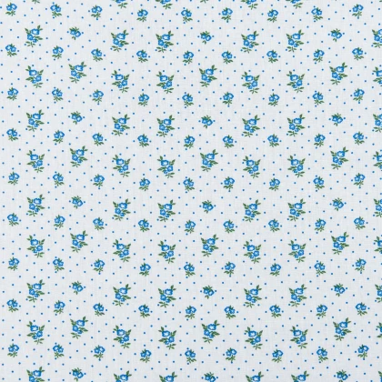 Тканин ситец - Ситец 67-ТКЧ голубой 2
