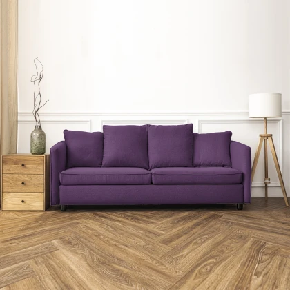 Тканин тк outlet ткани - Декоративная ткань Панама софт цвет баклажан 3