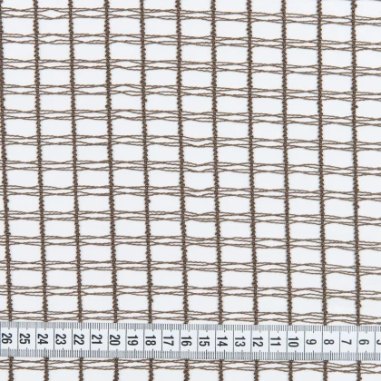 Тканин сетка - Тюль сетка Калипса коричневая с утяжелителем 3