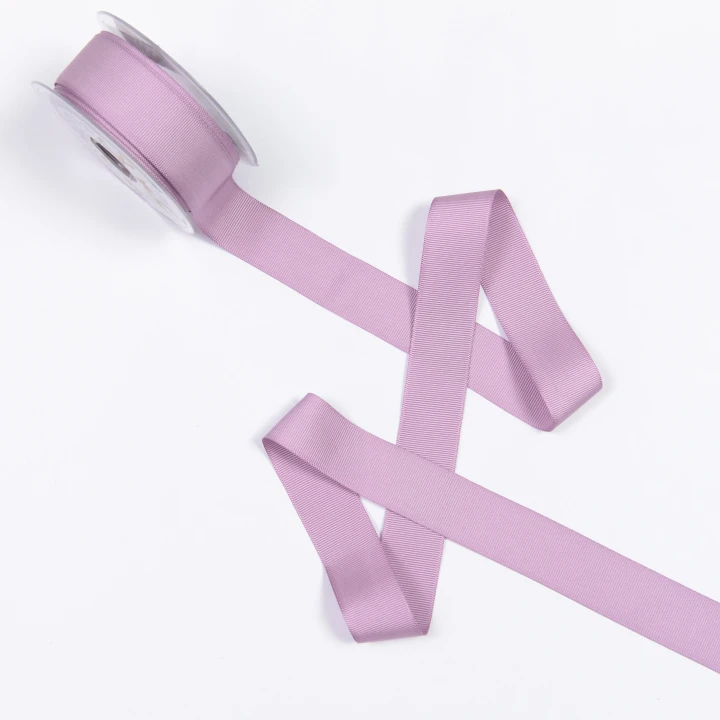 Репсова стрічка Грогрен колір св.бузок 30 мм /20 м