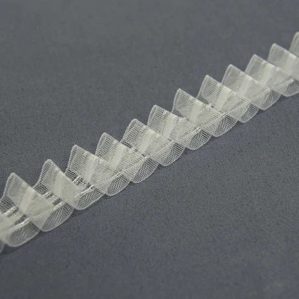 Тканин тесьма шторная - Тесьма шторная Карандашная прозрачная КС-1:2 25мм±0.5мм/100м