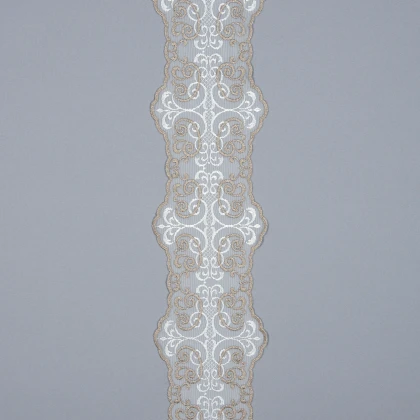 Тканин кружево - Декоративное кружево Ливия молочный, т. беж 16 см 2