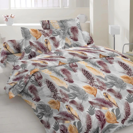 Бязь набивная голд  DW перья