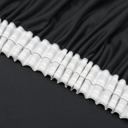 Тканин велюр/бархат - Штора велюр Пекин черная 200±2/270 см (182901) 4