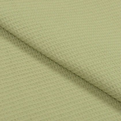 Тканини актуальні кольори по pantone (пантон) - Тканина рушникова ТКЧ вафельна гладкофарбована колір мох