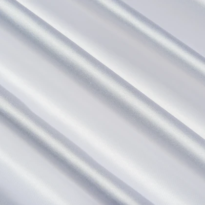 Тканини бавовняні сумішеві - Тканина для скатертин сатен Комо біла