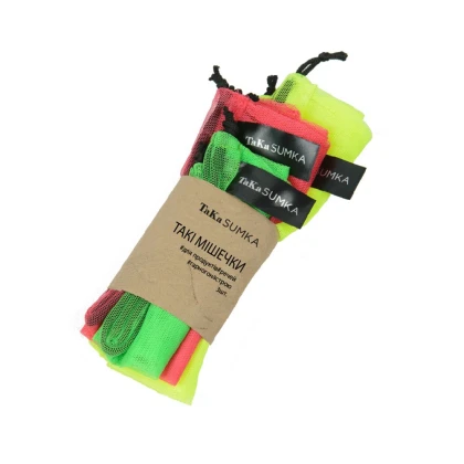 Тканини taka sumka - Мішечки ТаKа Sumka фатинові кольорові (L-35*40,M-30*40,S-26*30)
