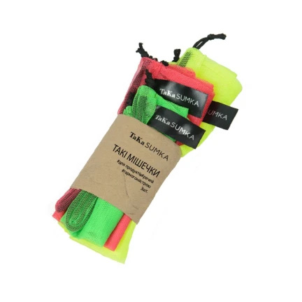 Мешочки ТаKа Sumka фатиновые цветные (L-35*40,M-30*40,S-26*30)