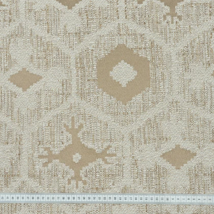 Тканин тк outlet ткани - Жаккард Поло абстракция т.бежевый, молочный 3